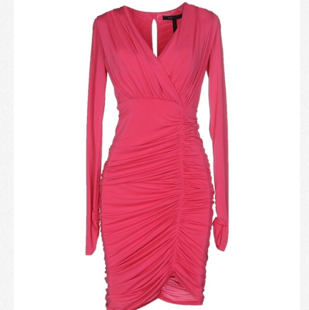 Bcbg Hot pink bodycon dress